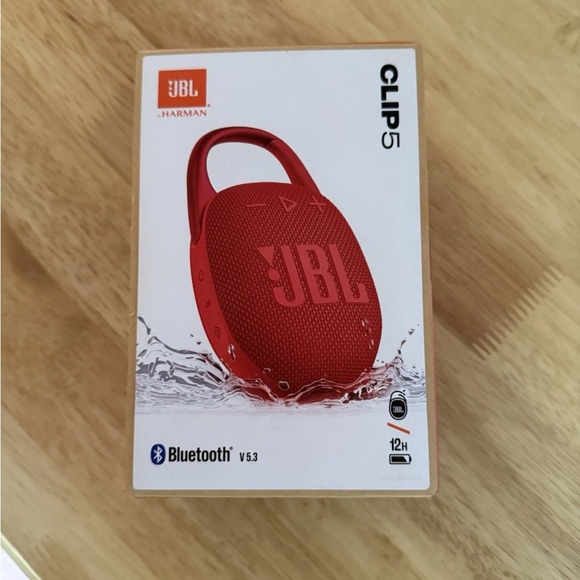 JBL Other - JBL Clip 5 Portable Bluetooth Speaker - Red NEW